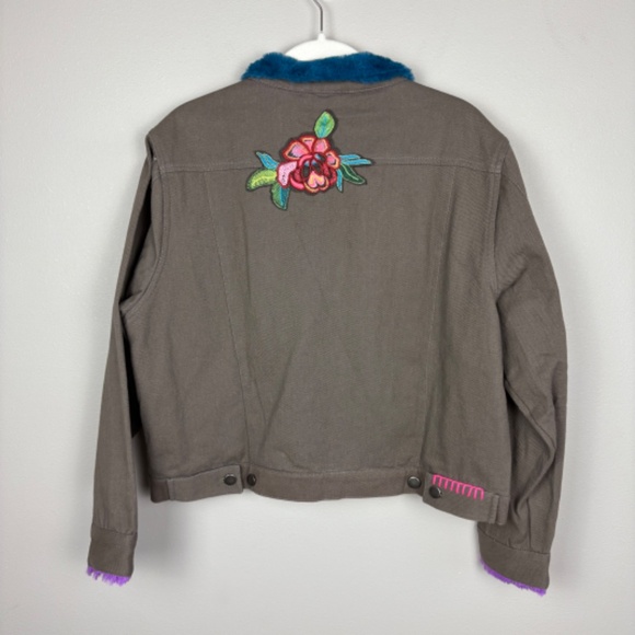 NWOT Natural Life Tara Embellished Jacket in Ash - Size XL - Picture 7 of 8